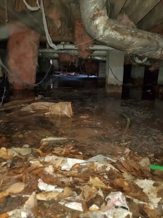 Crawl space flood assessment for Commercial Water Damage Restoration in Sequim